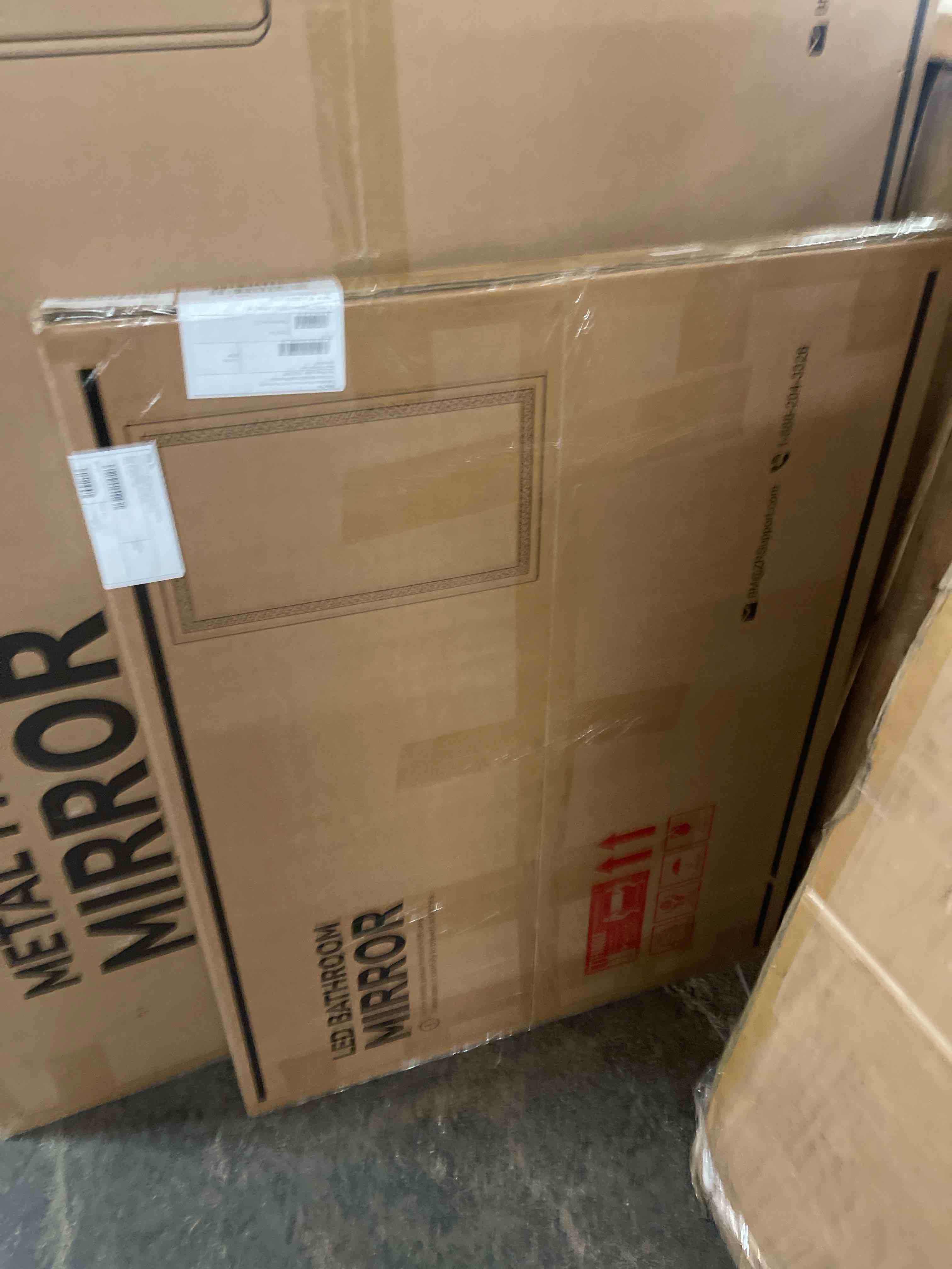 Condition photo showing New/Like New for 24X32 LED Bathroom Mirror with Lights, Anti-Fog, Dimmable, Backlit + Front Lit, Lighted Bathroom Vanity Mirror for Wall, Memory Function, Tempered Glass, Shatter-Proof, ETL Listed Led Bathroom Mirror (3 Light Modes) 32"L x 24"W