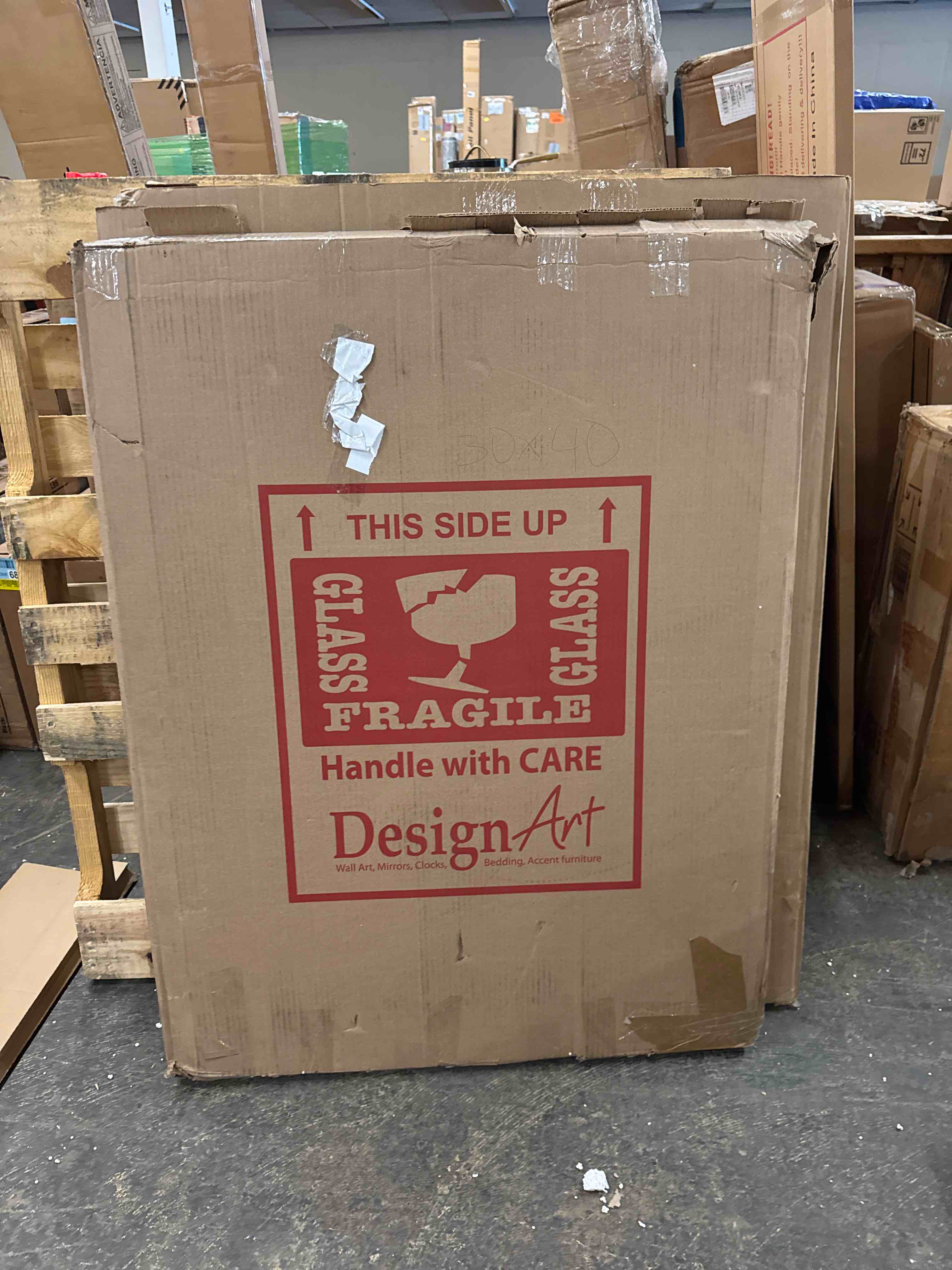 Condition photo showing New/Like New for Gold Black Fractal Tide V - Abstract Metal Wall Clock