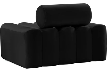 Condition photo showing New/Like New for Melody Black Velvet Upholstered Chair