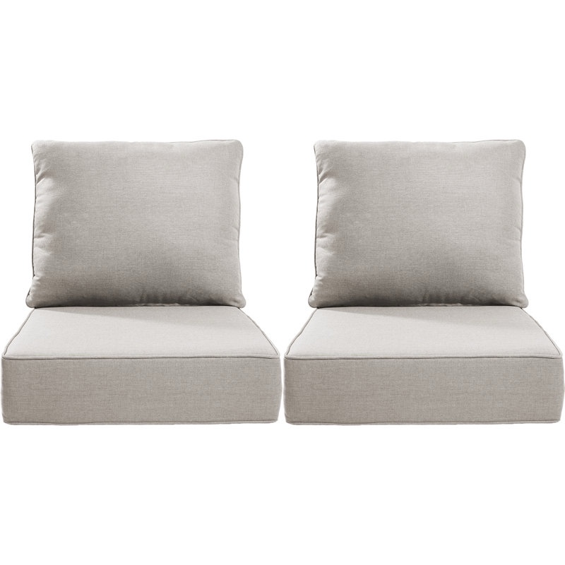 deb outdoor 6" thick cushion set - back cushions and seat cushions