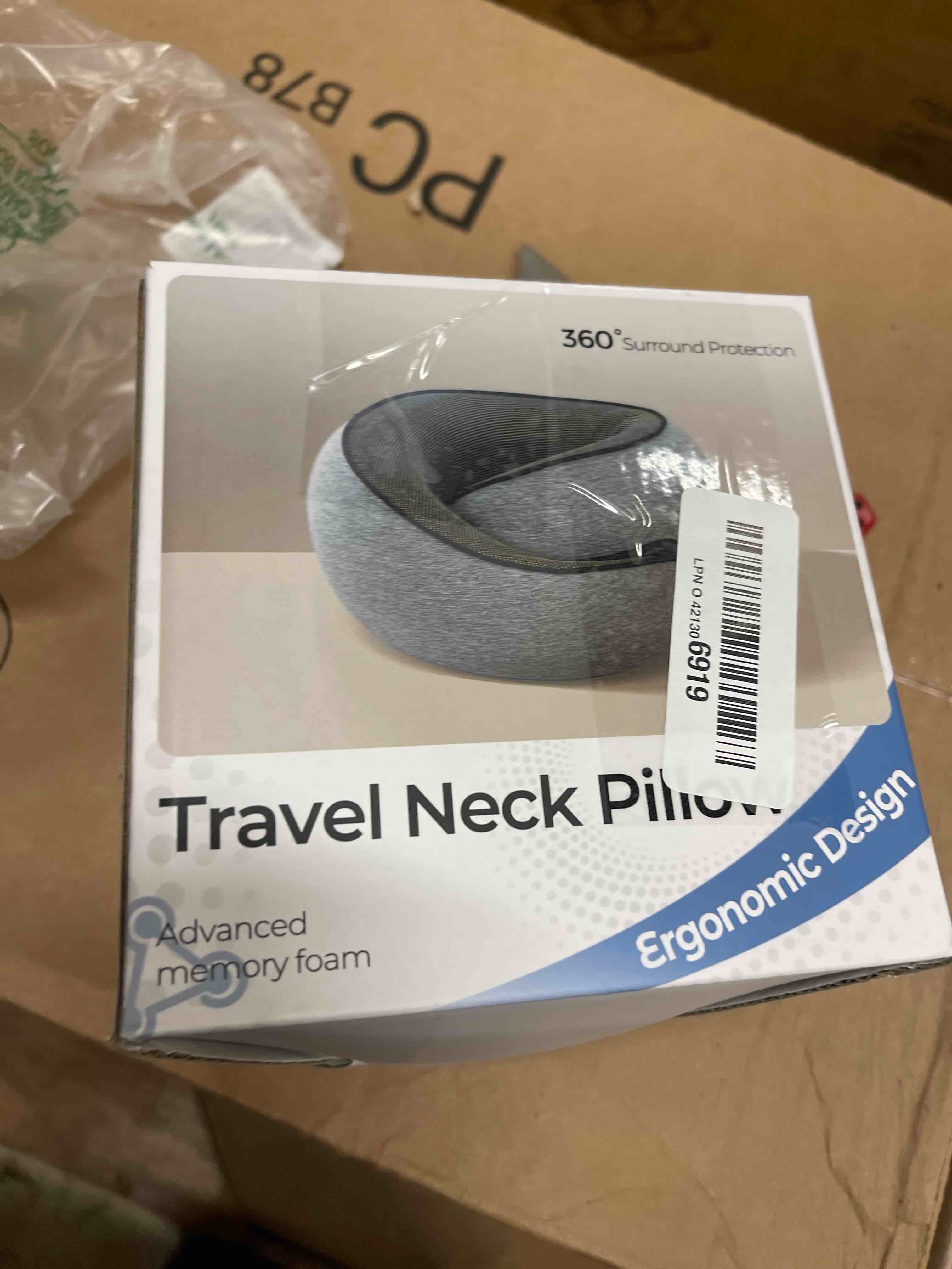 Condition photo showing New/Like New for FlyHugz® Neck Travel Pillow | Memory Foam Neck Pillow for Comfort on Airplane | Compact and Ergonomic Design for Travel, Car Rides, and Home Use | Ideal for Adults and Kids