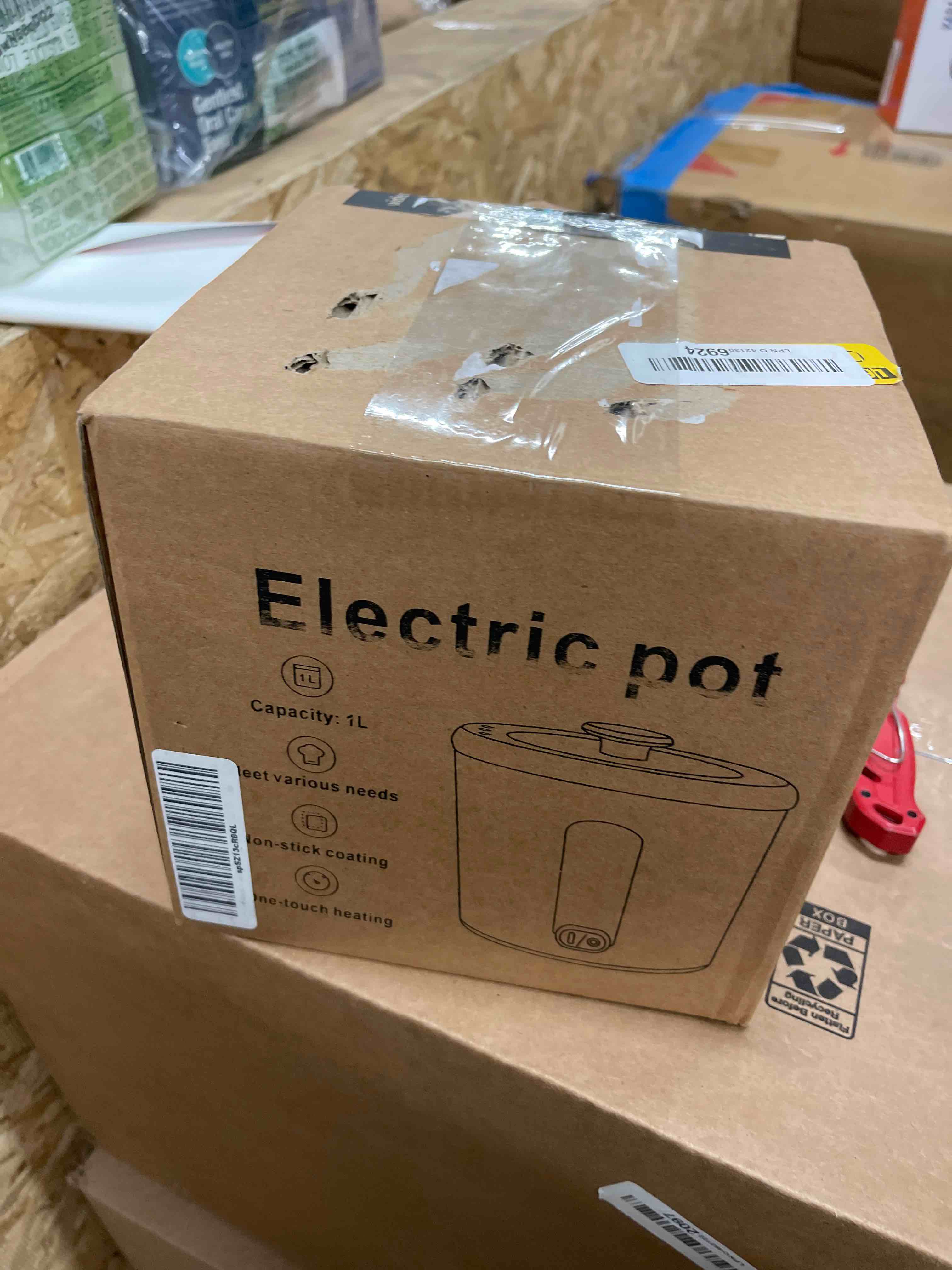 Condition photo showing New/Like New for Hot Pot Electric, 1L Mini Ramen Cooker, 450W Rapid Noodles Cooker, Multifunctional Electric Pot for Cooking Pasta, Soup, Portable Pots with Over-Heating Protection for Dorm, Office, Travel