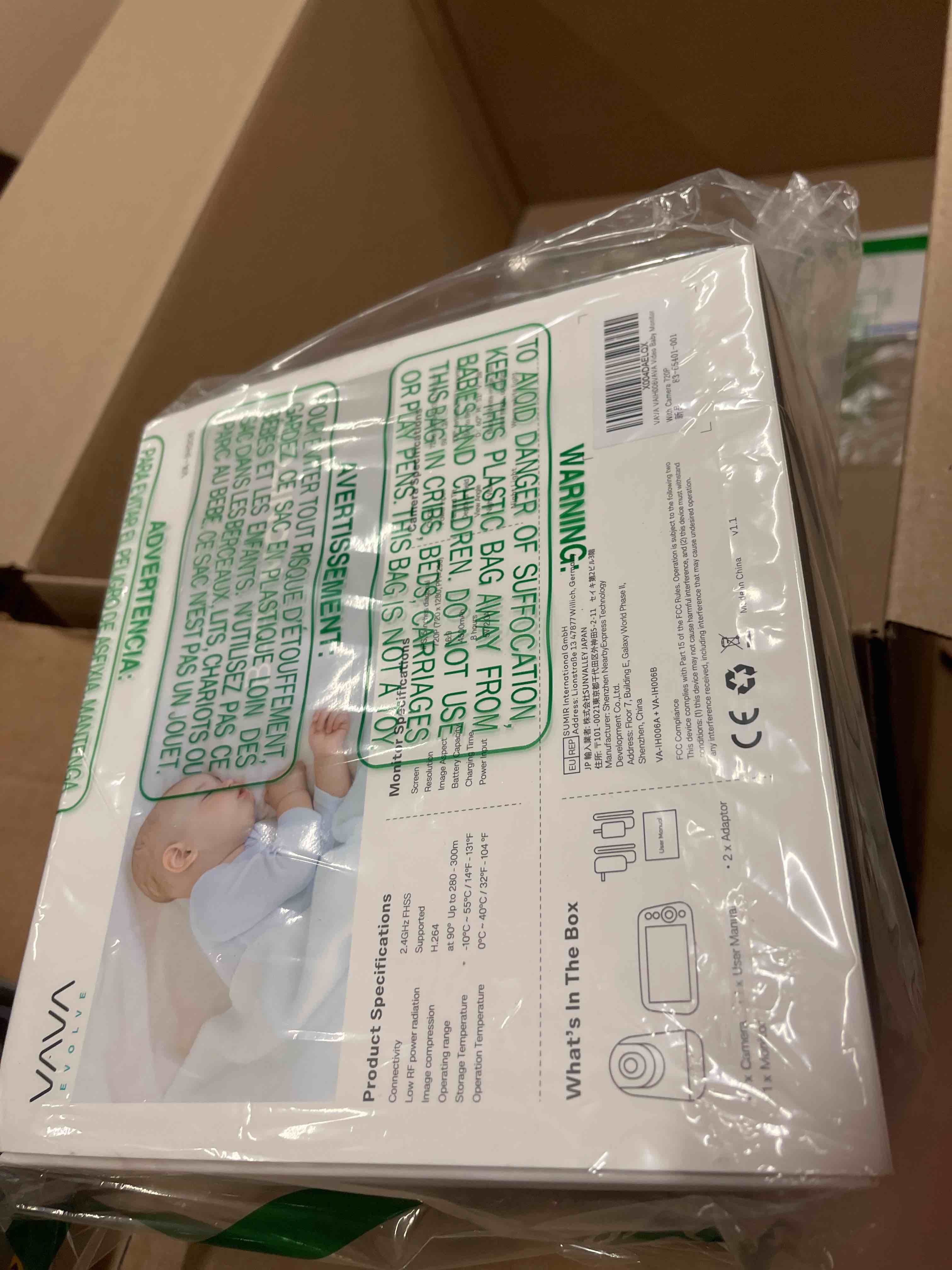 Condition photo showing New/Like New for VAVA VAIH006VAVA Video Baby Monitor With Camera 720P