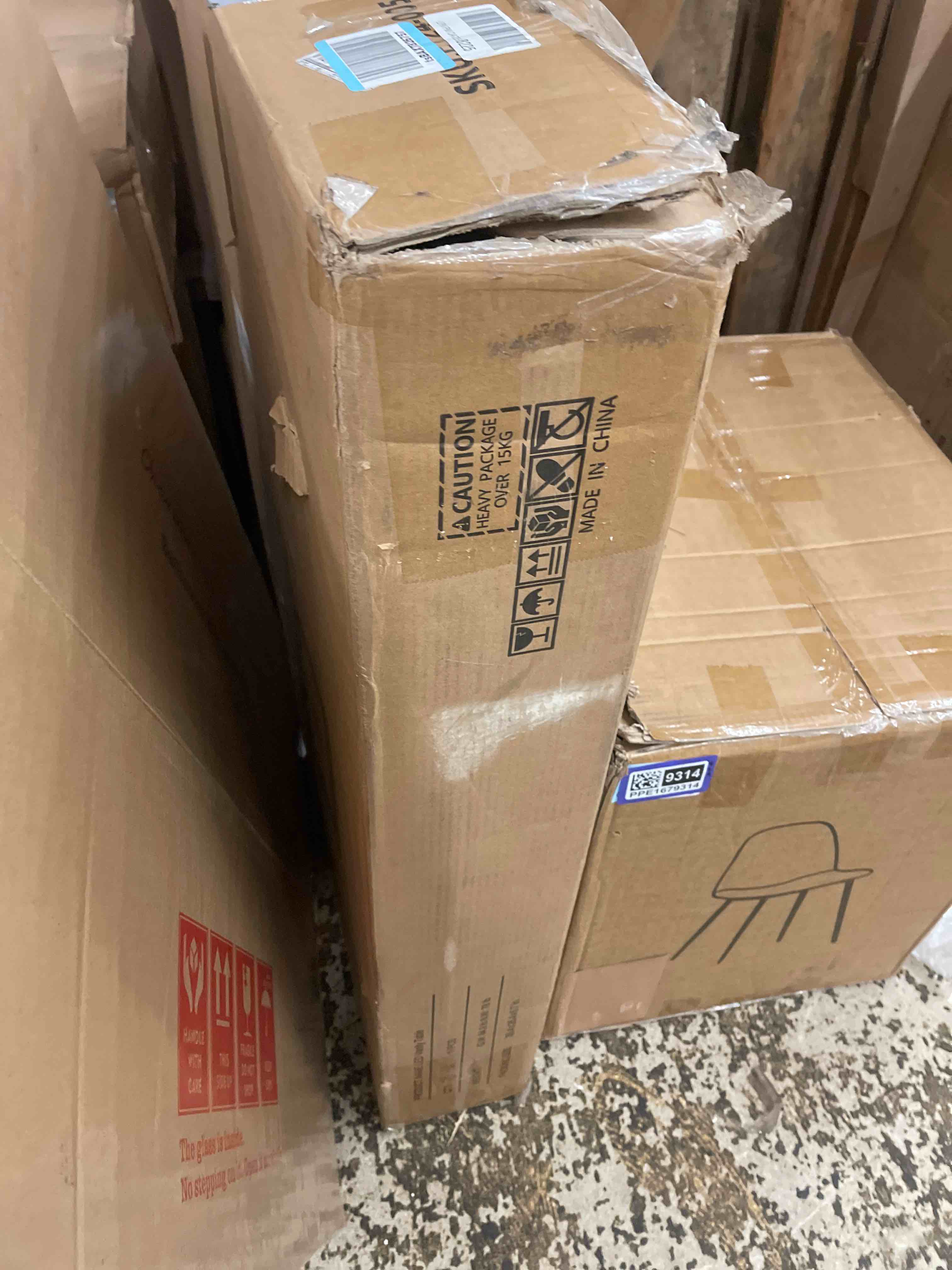 Condition photo showing New/Like New for Makeup Vanity Desk with Smart LED Mirror & Charging Station, 35.4" White Vanity Table Set with Cushioned Stool, 4 Drawers & Hairdryer Rack, Modern Bedroom Dressing Table-White