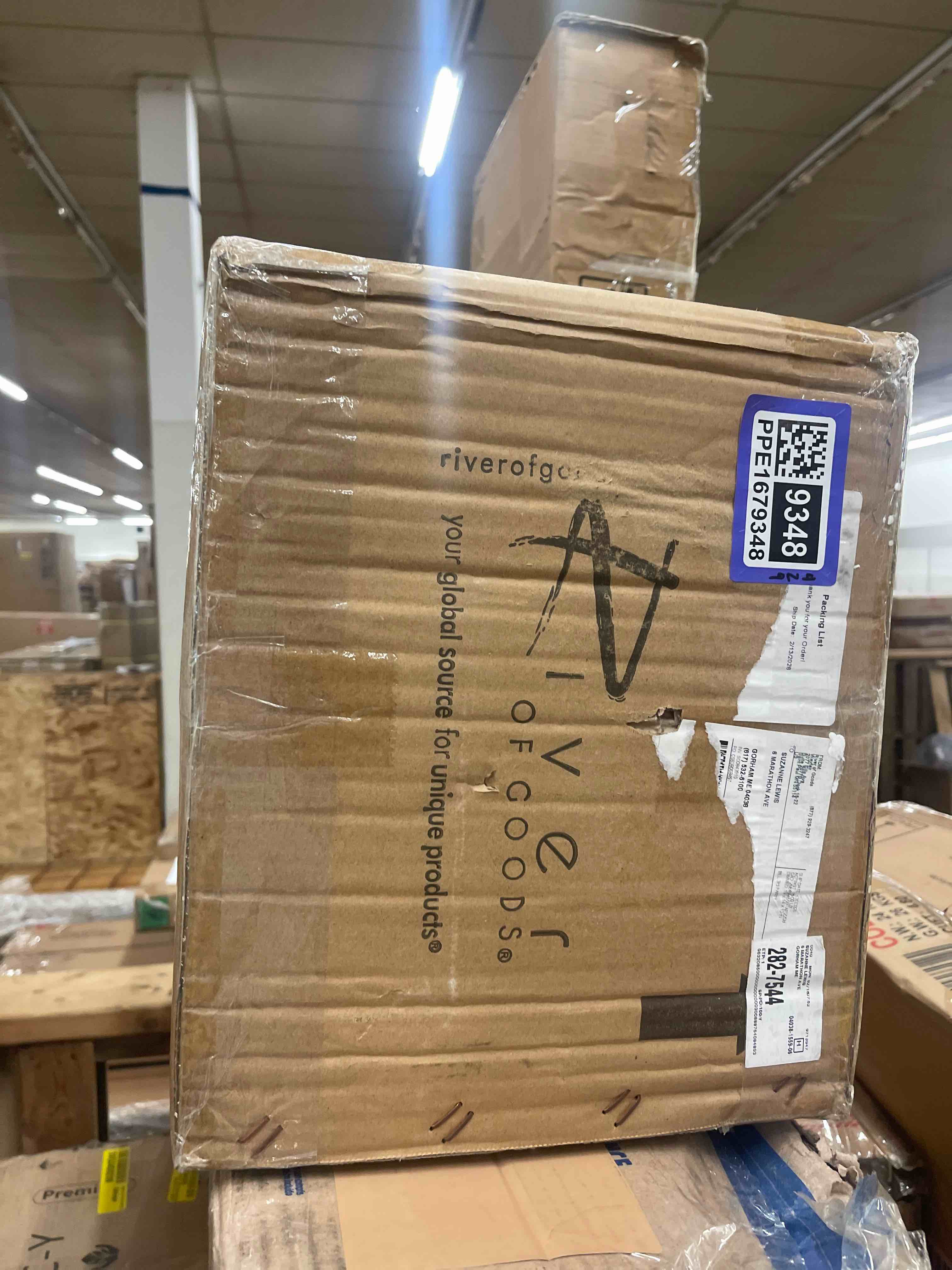 Condition photo showing New/Like New for  60" H Victoria Brown Candlestick Base with Stained Glass Dome Shade Floor Lamp