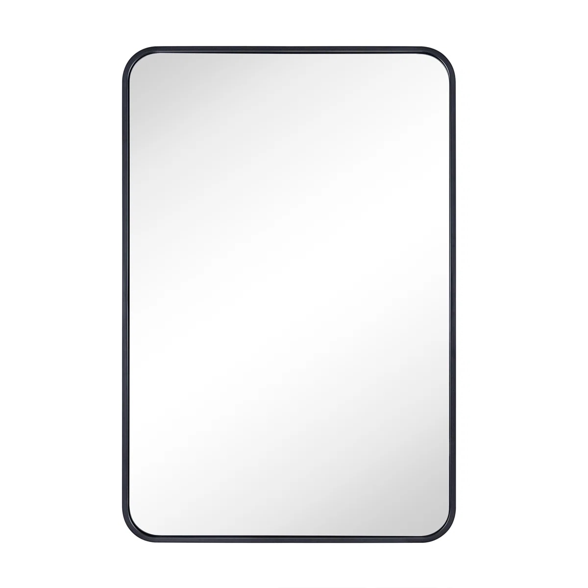 Aria Rounded Rectangle Bathroom Vanity Mirror, Vertically/Horizontal Hanging