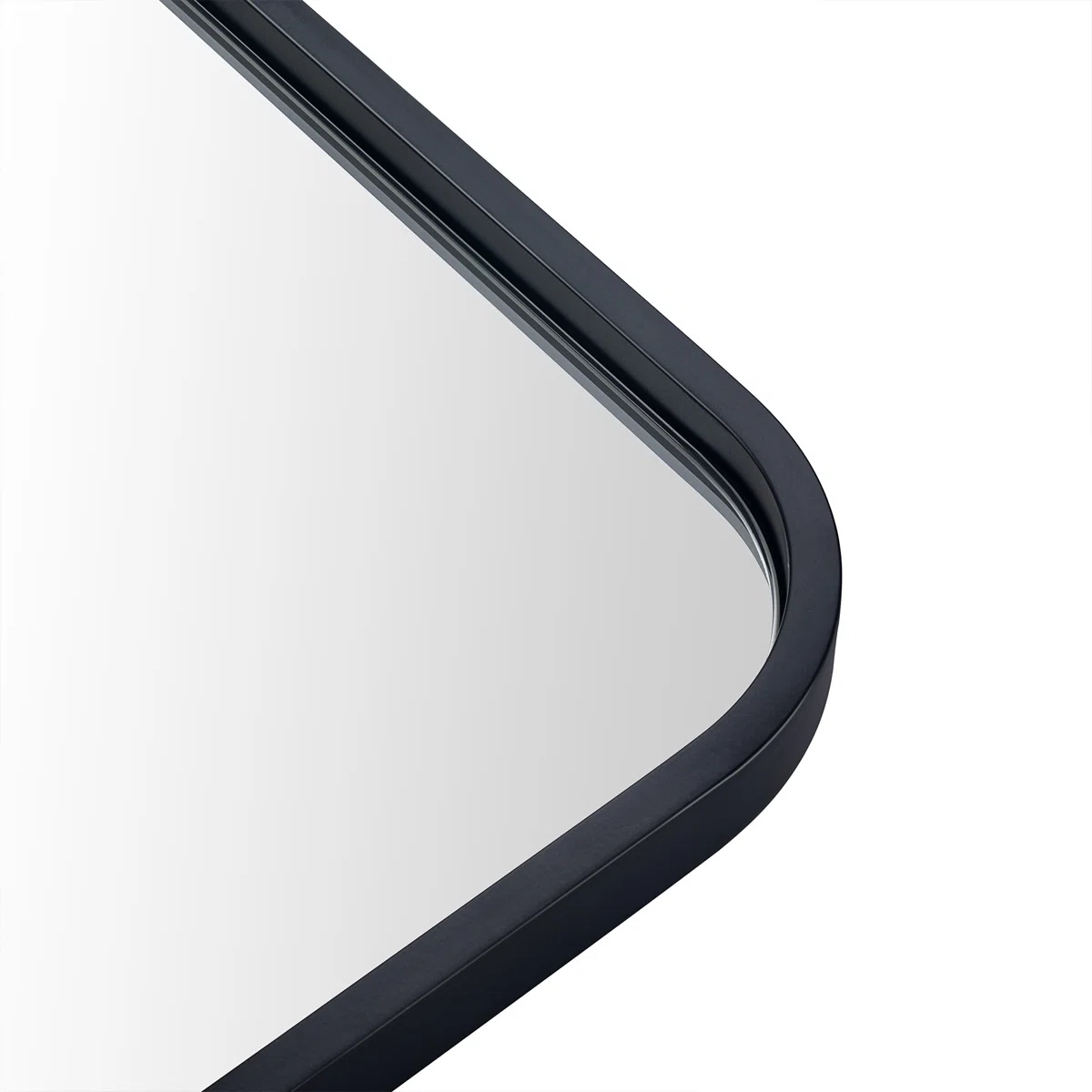 Condition photo showing New/Like New for Aria Rounded Rectangle Bathroom Vanity Mirror, Vertically/Horizontal Hanging