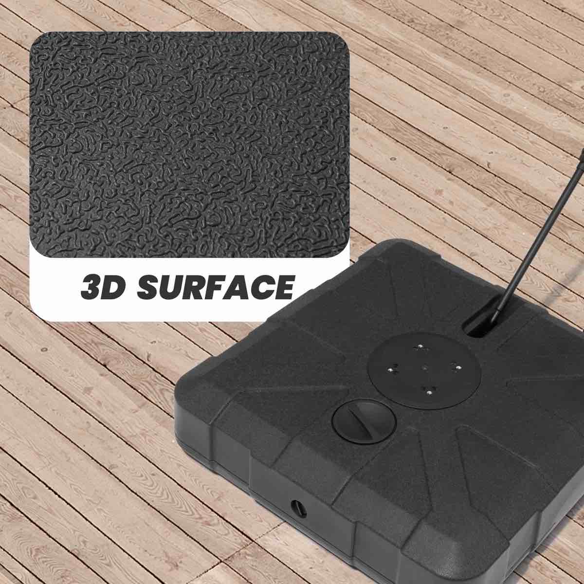 Condition photo showing New/Like New for 350 Lb. Cantilever Umbrella Base With Wheels and Handle