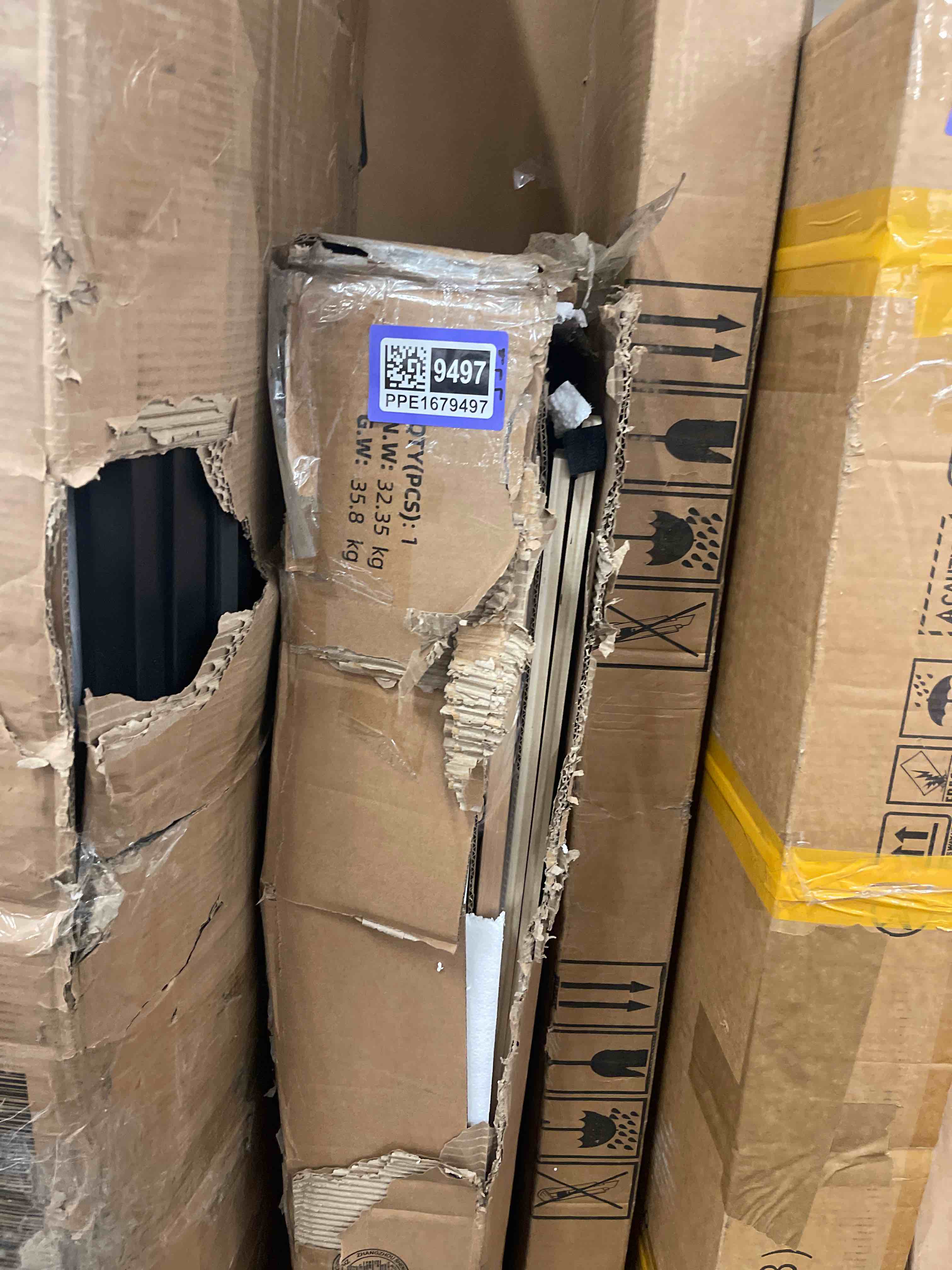 Condition photo showing New/Like New for Full Bed Frame, Wood Platform Bed with Fluted Design, Low Profile BedFrame, Minimalist Bed Base with Noise-Free, Easy Assembly, No Box Spring Needed, Natural