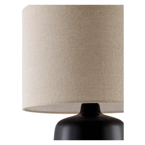Condition photo showing New/Like New for Livabliss Elio Modern Accent Table Lamp - 16"H x 10"W x 10"D - Black