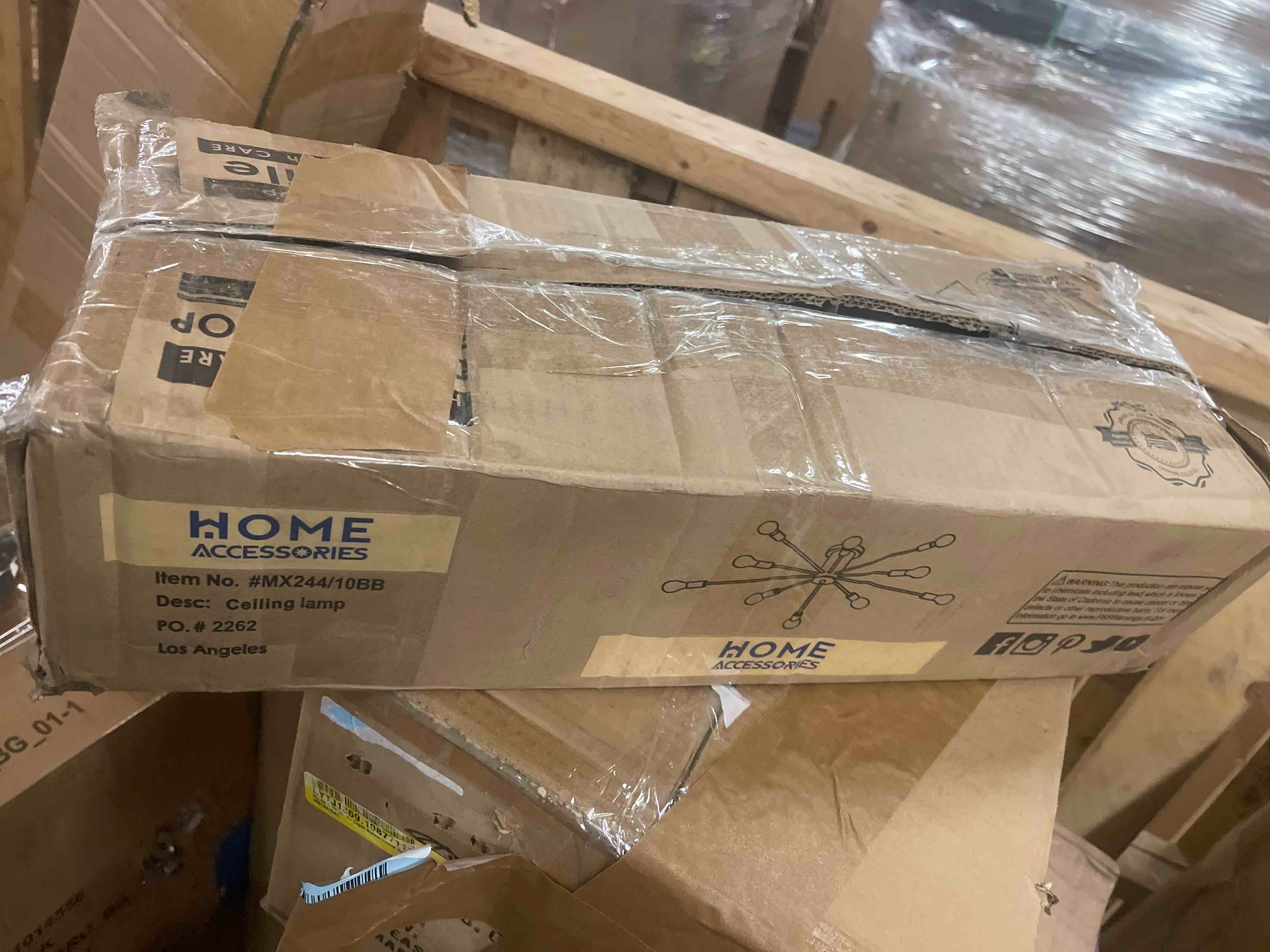 Condition photo showing New/Like New for Semi Flush Mount Ceiling Light, 10-Light Modern Black Sputnik Chandelier Industrial Ceiling Lamp for Kitchen Dining Room Living Room Bedroom Foyer Lighting Fixture