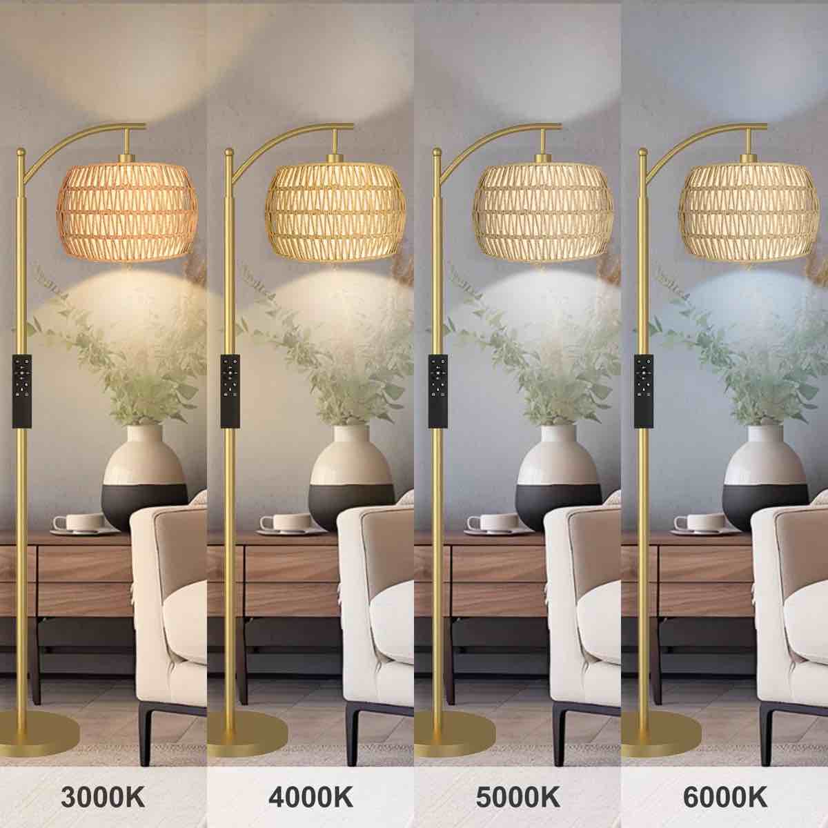 Condition photo showing New/Like New for Arched/arc Floor Lamp With Remote Control