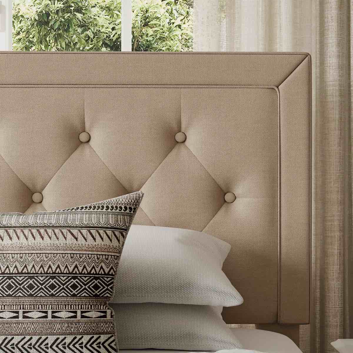 Condition photo showing New/Like New for Hegg Linen Tufted Upholstered Headboard Queen