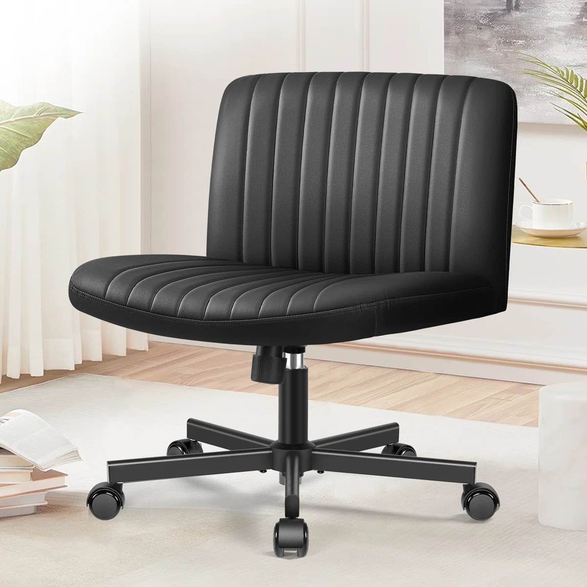 Wheeled Wide Seat Leisure Office Chair