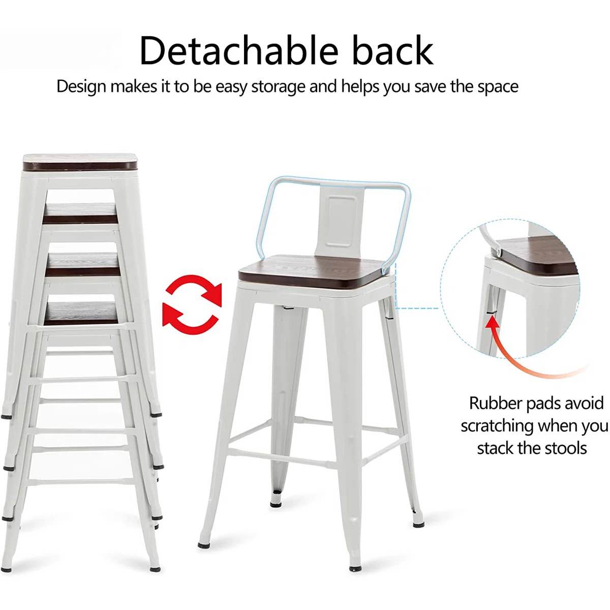 Condition photo showing New/Like New for tauber swivel counter stool 