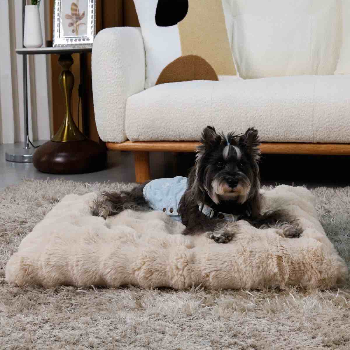 six sizes ultra plus pet dog bed, fluffy anti-anxiety