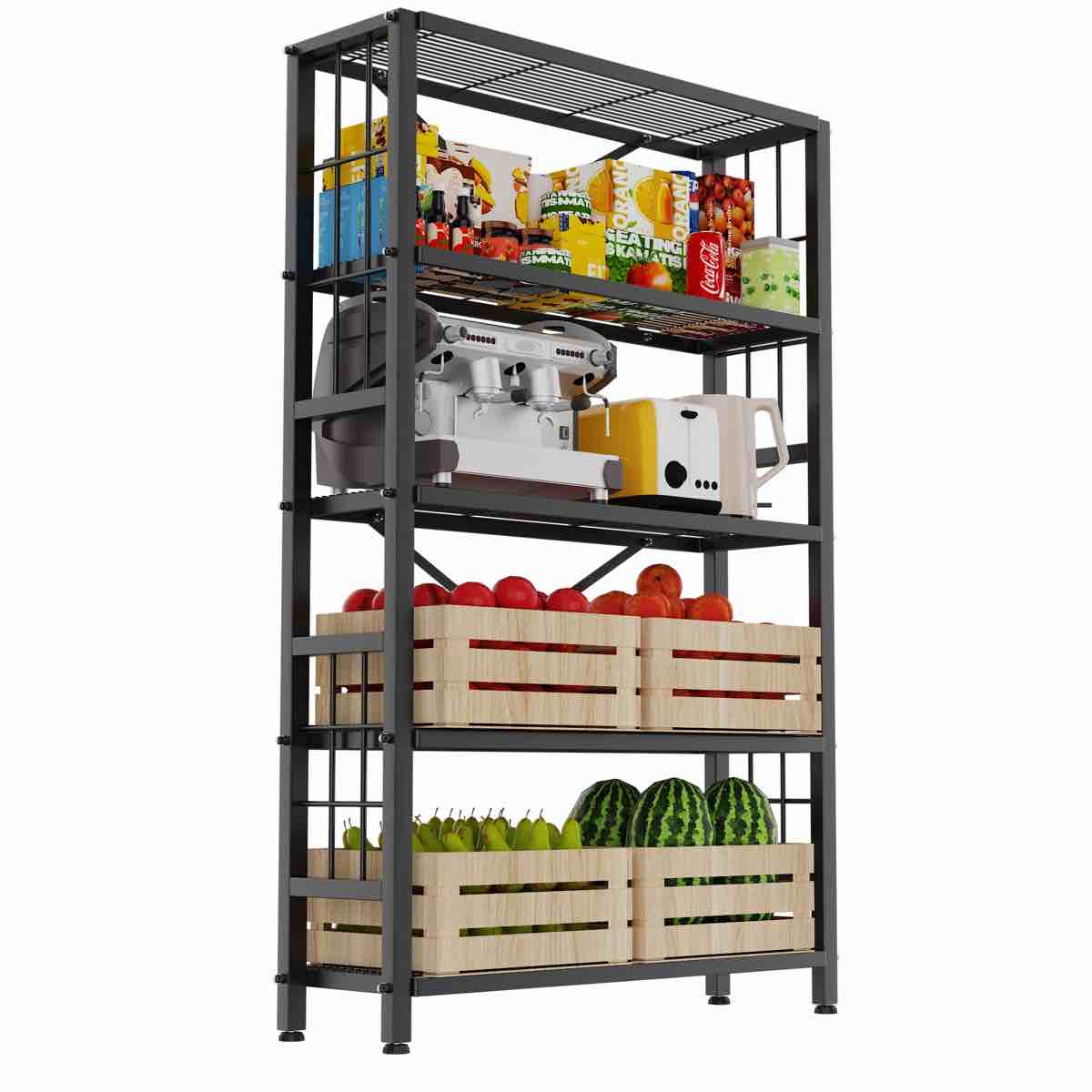 5-Tier Heavy Duty Metal Shelving Unit