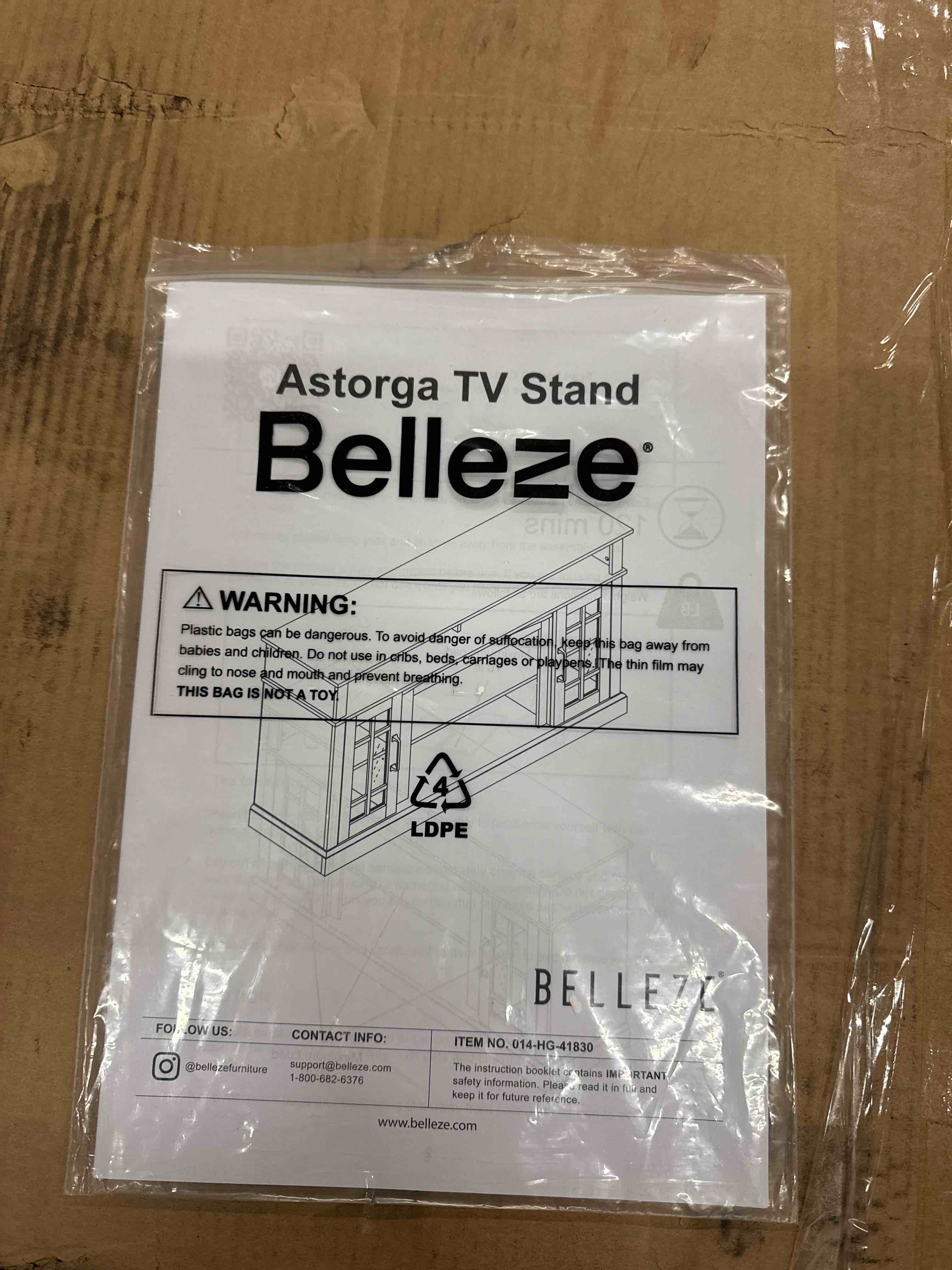 Condition photo showing New/Like New for astorga 58" glass door modern farmhouse tv stand