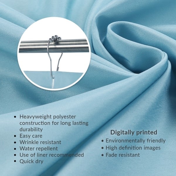 Condition photo showing New/Like New for underwater blues shower curtain  
