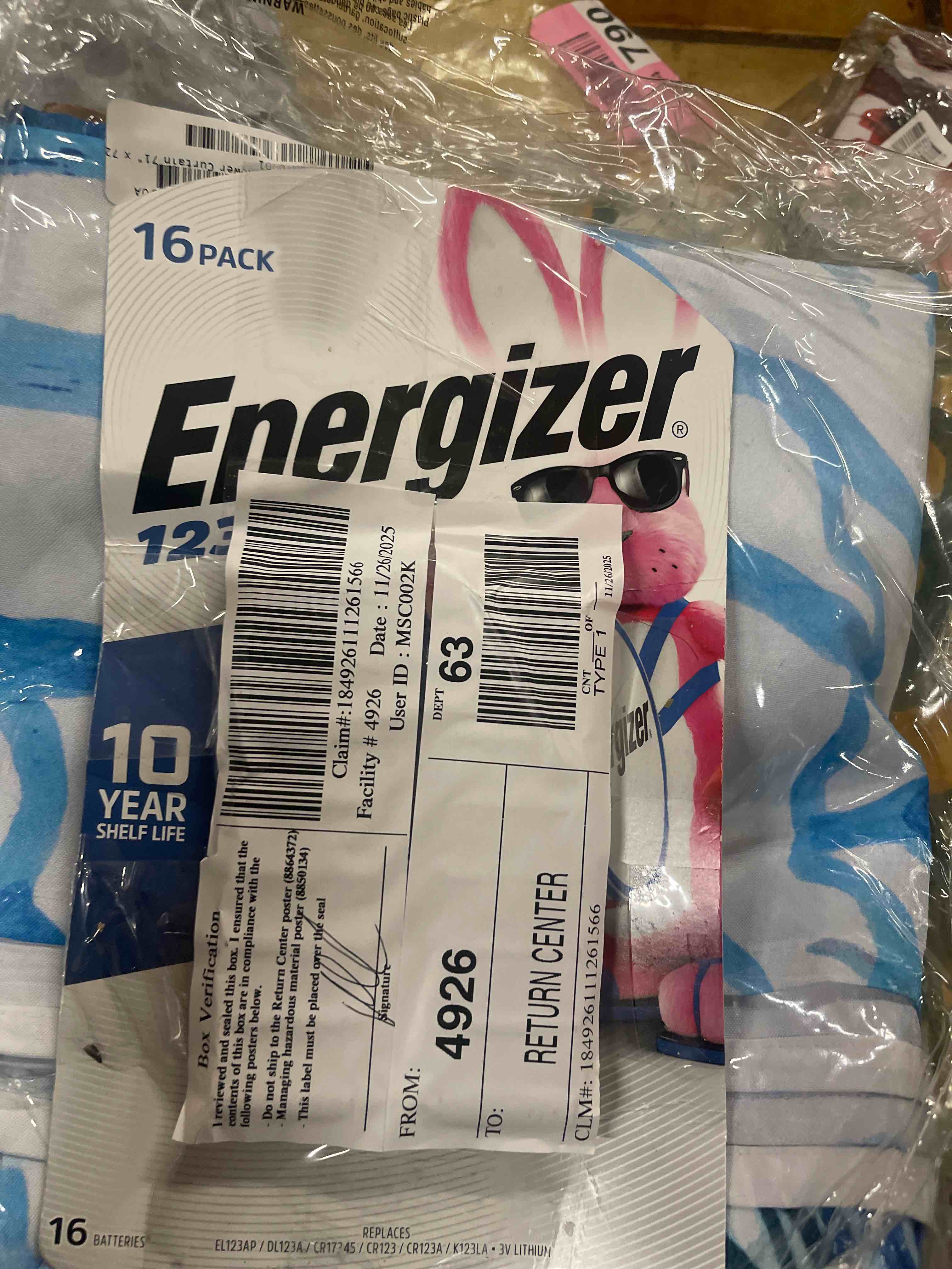 Condition photo showing New/Like New for energizer 123 lithium photo batteries- 16 pack