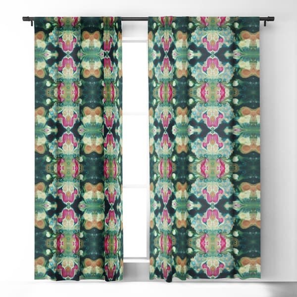 Condition photo showing New/Like New for blackout botanical jewels made-to-order curtain panel (one panel)