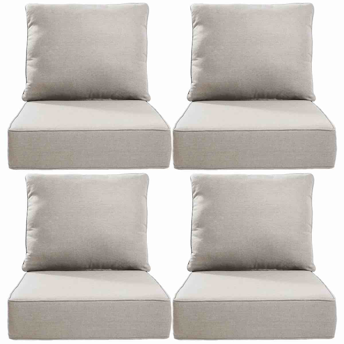 Deb Outdoor 6" Thick Cushion Set - Back Cushions And Seat Cushions