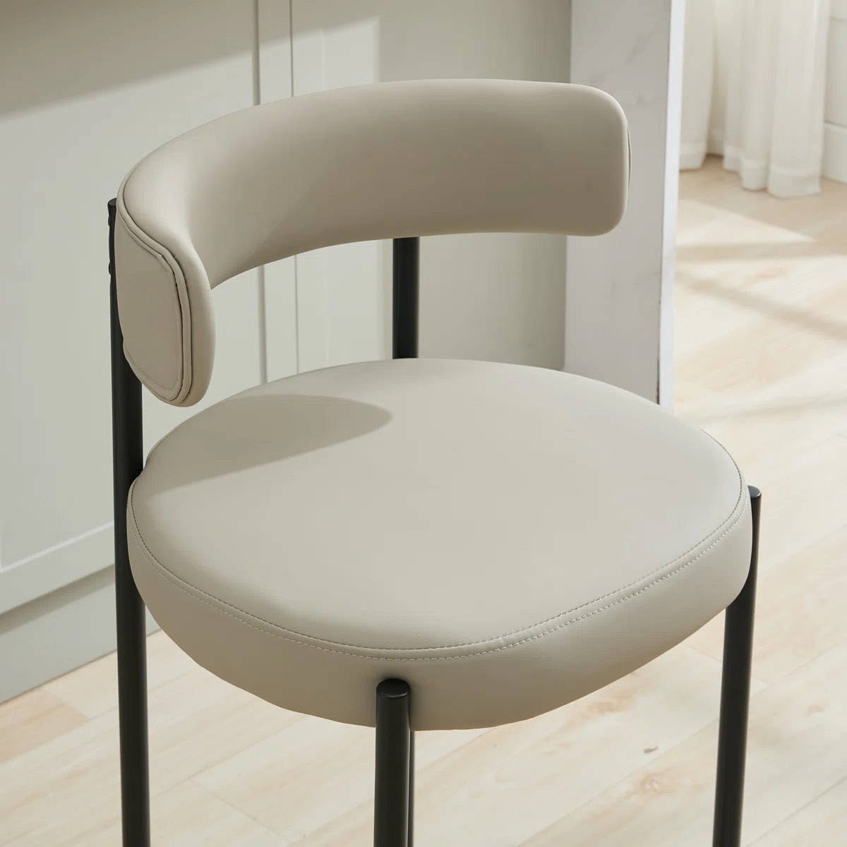 Faux Leather Upholstered Side Dining Chairs