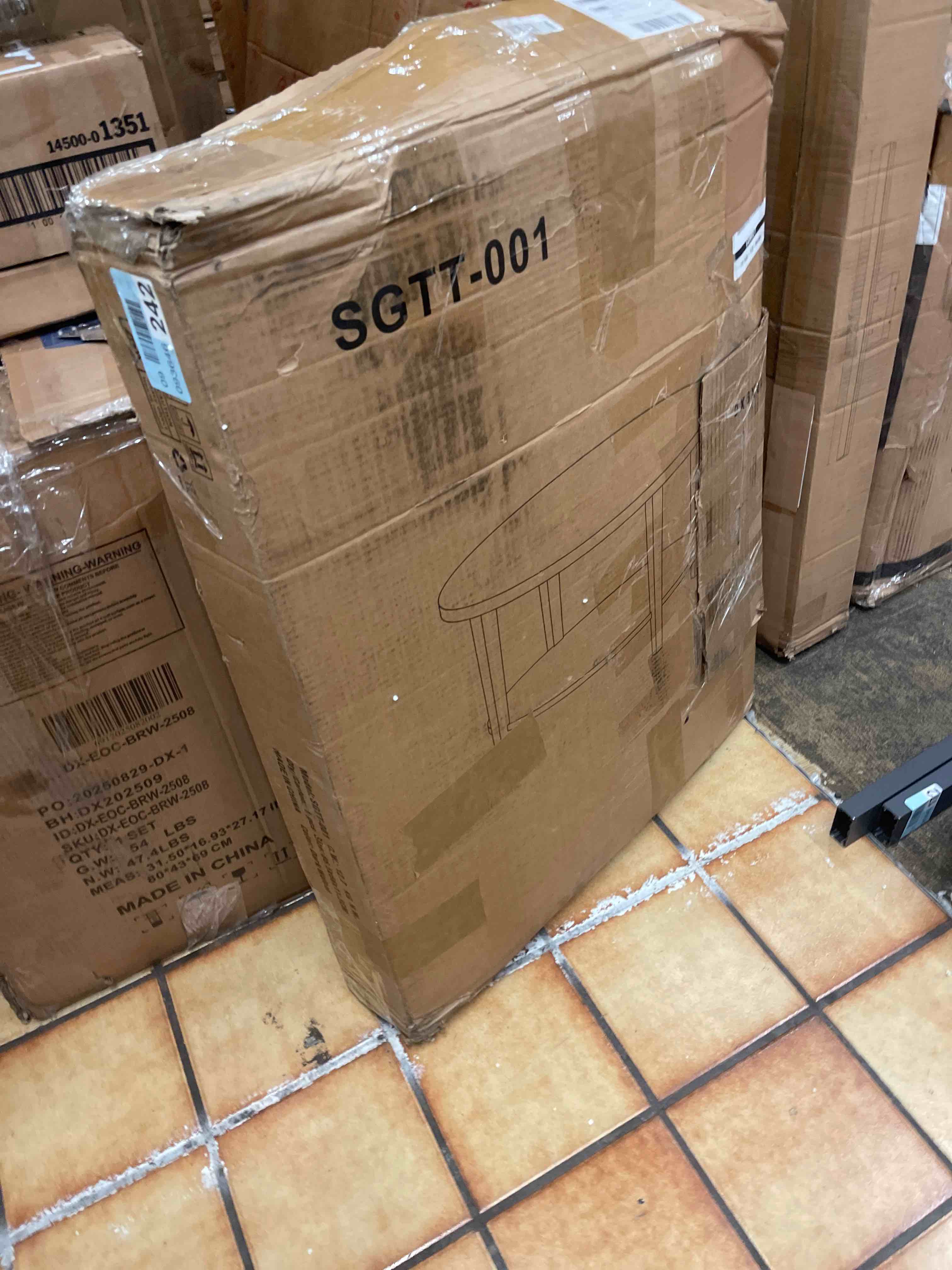 Condition photo showing New/Like New for 2-tier round coffee table wood nesting side table (walnut coffee table, 28x28x18)