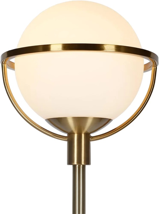 Condition photo showing New/Like New for hudson&canal cieonna globe stem floor lamp