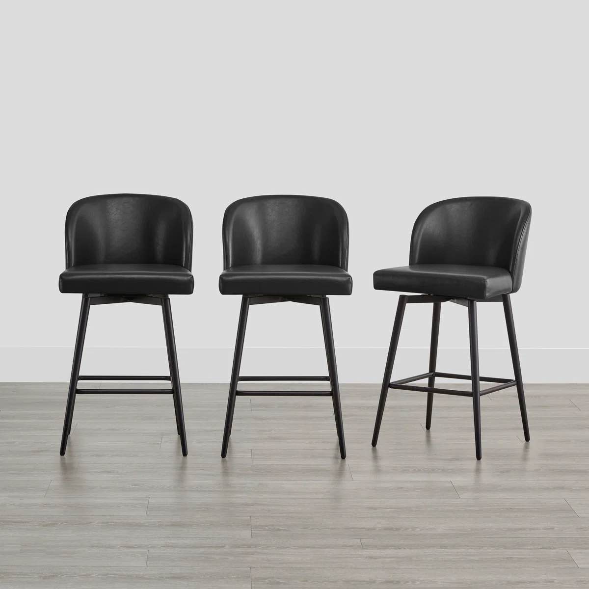 benedit swivel 27.1'' counter stool (set of 3) 