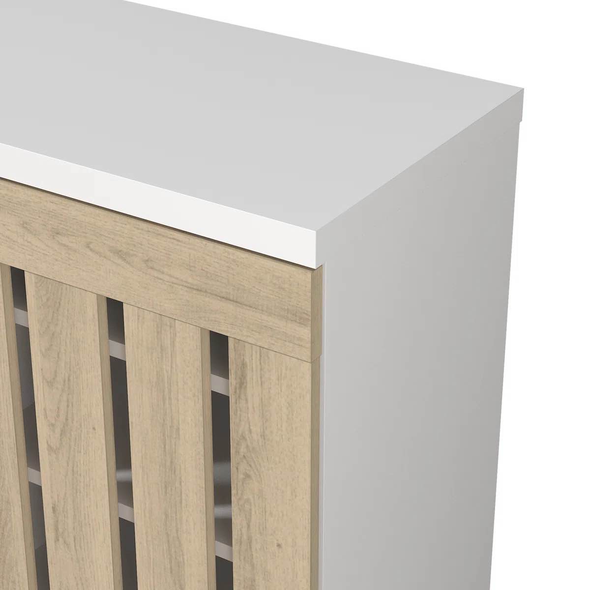 Condition photo showing New/Like New for baron 16 pair shoe storage cabinet