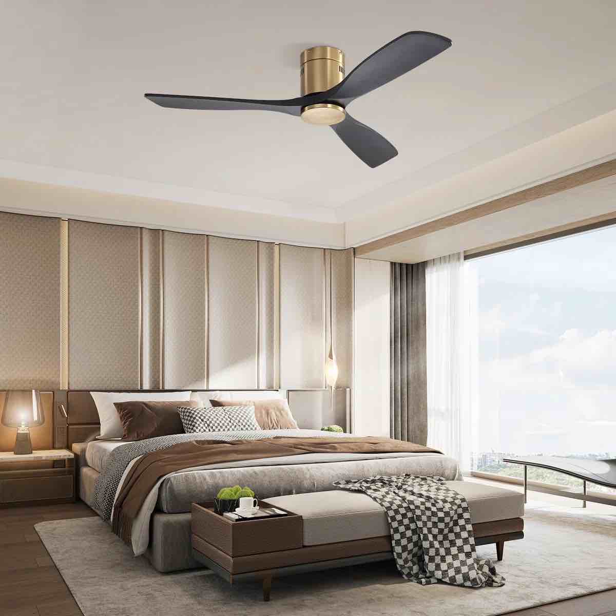 Condition photo showing New/Like New for nicola 52" 3 - blade led standard ceiling fan with remote control and light kit included
