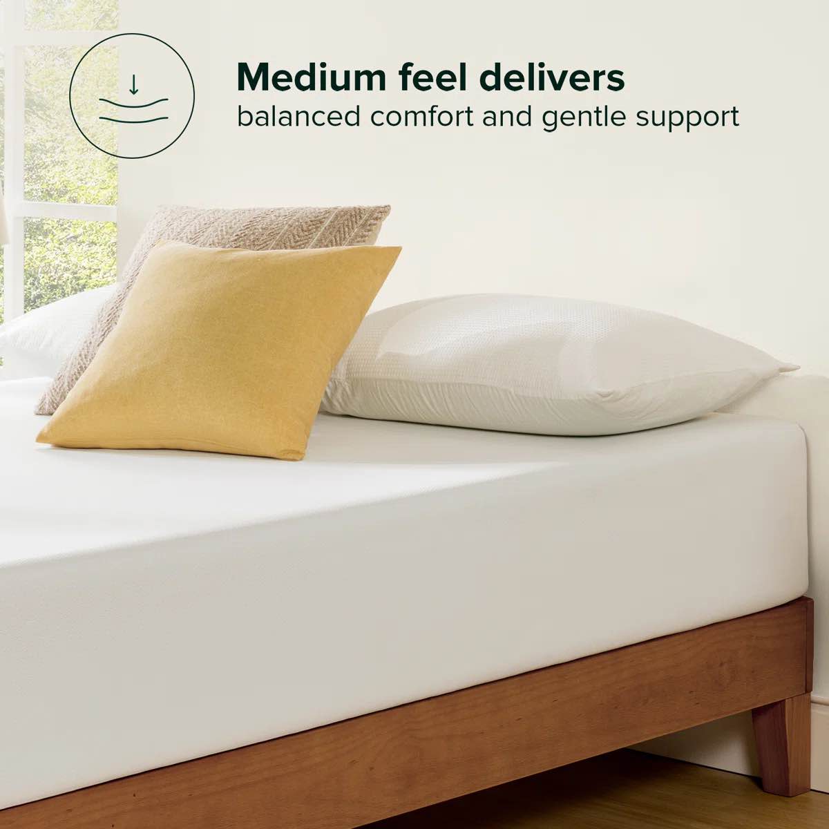 Condition photo showing New/Like New for sleep by wayfair 10" medium memory foam mattress- twin