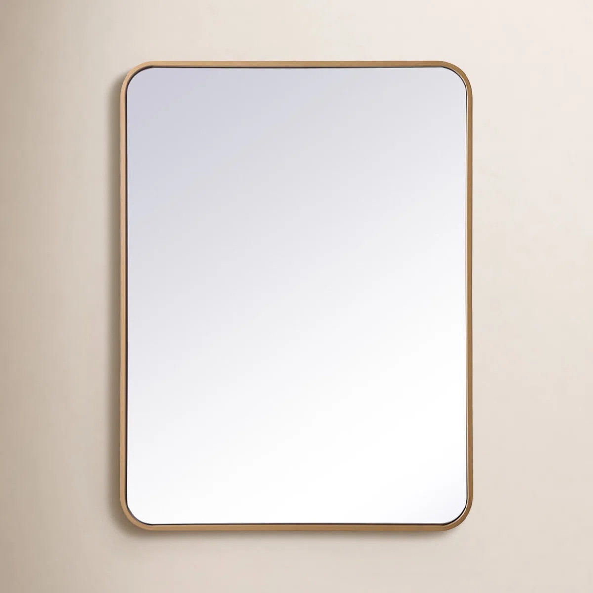 sabine metal rounded rectangle wall mirror