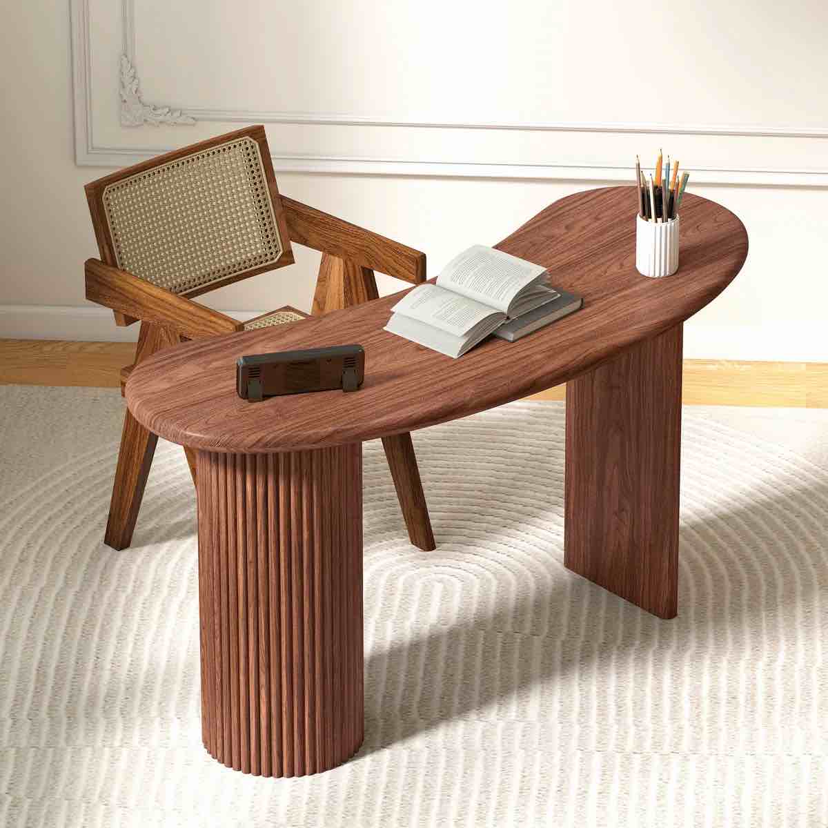 Ebern Designs Curved Writing Desk (Model #: BND-W62301H75-KP)