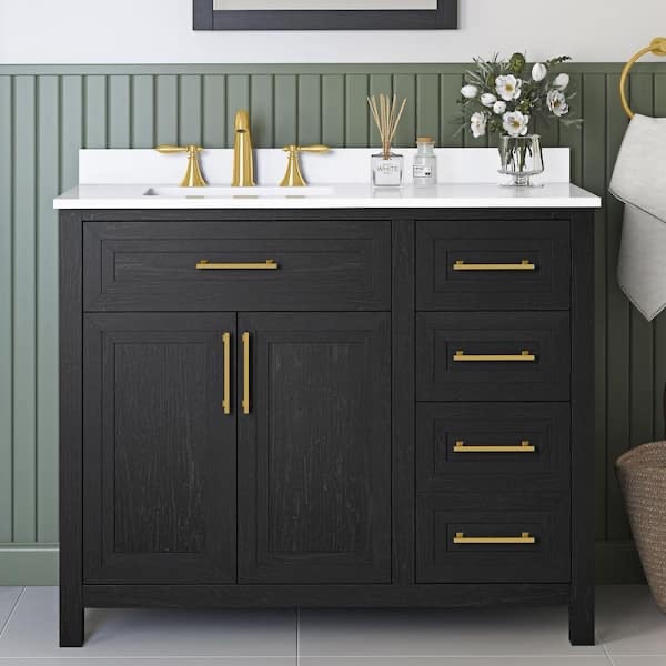 Condition photo showing New/Like New for beaufort 42 in. single sink freestanding light birch bath vanity base 