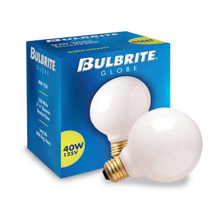 Condition photo showing New/Like New for bulbrite 340040 40g30wh 40-watt incandescent g30 globe, medium base, white (9)