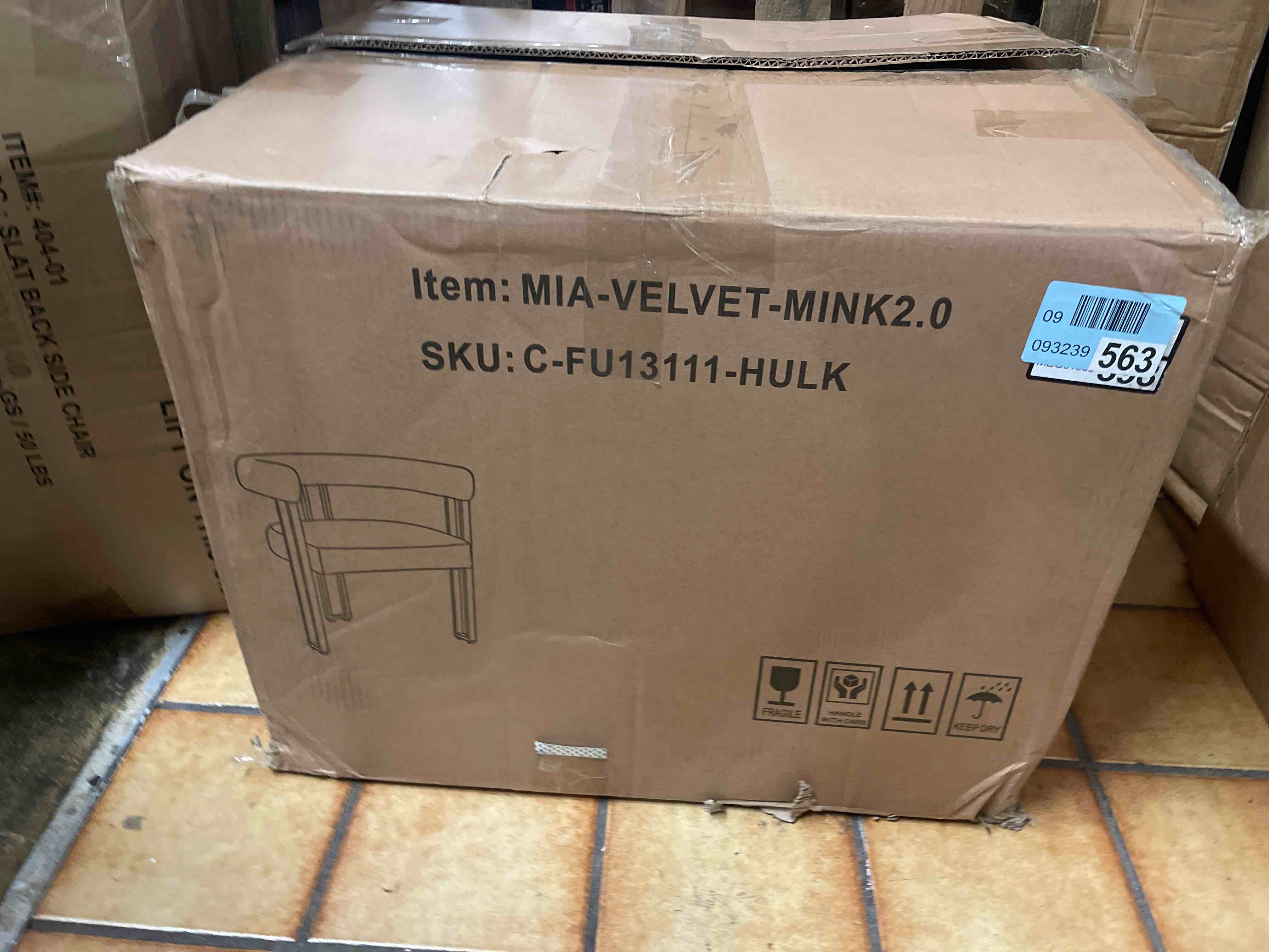 Condition photo showing New/Like New for colamy modern velvet accent chairs set of 2, upholstered barrel chairs, comfy side arm chairs with 3 legs for living room, bedroom, reading, black