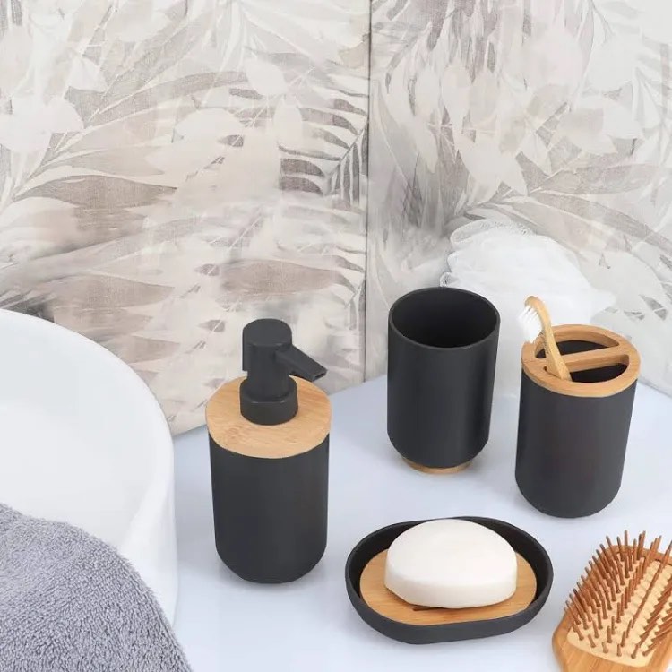Condition photo showing New/Like New for padang bathroom accessory set (set of 6)