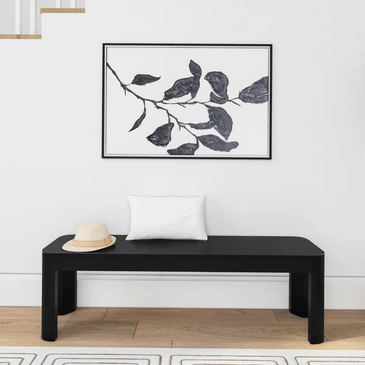spero 58" solid wood bench