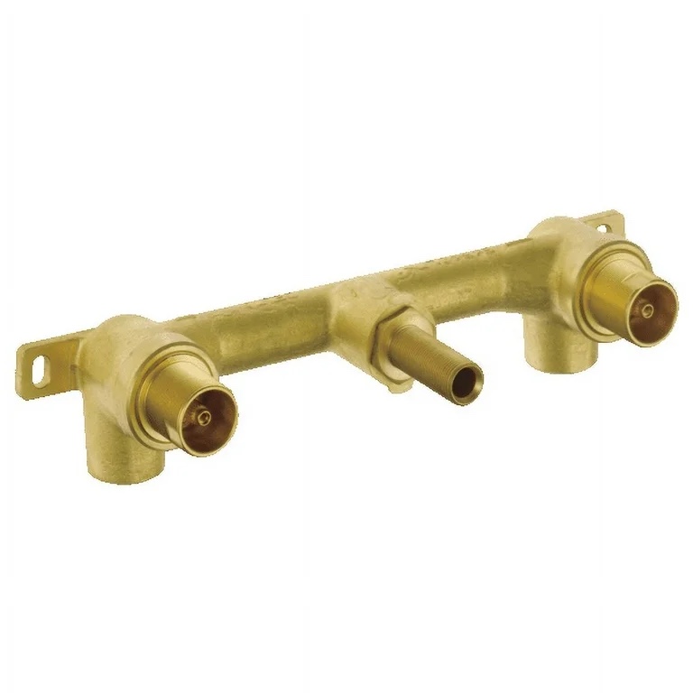 delta faucet wall-mount rough-in valve for delta 2-handle wall-mount bathroom faucets r3500-wl