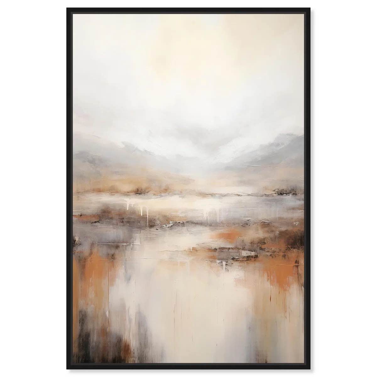 Natural Cascades Canvas Muted Abstract Wall Art by Art Remedy