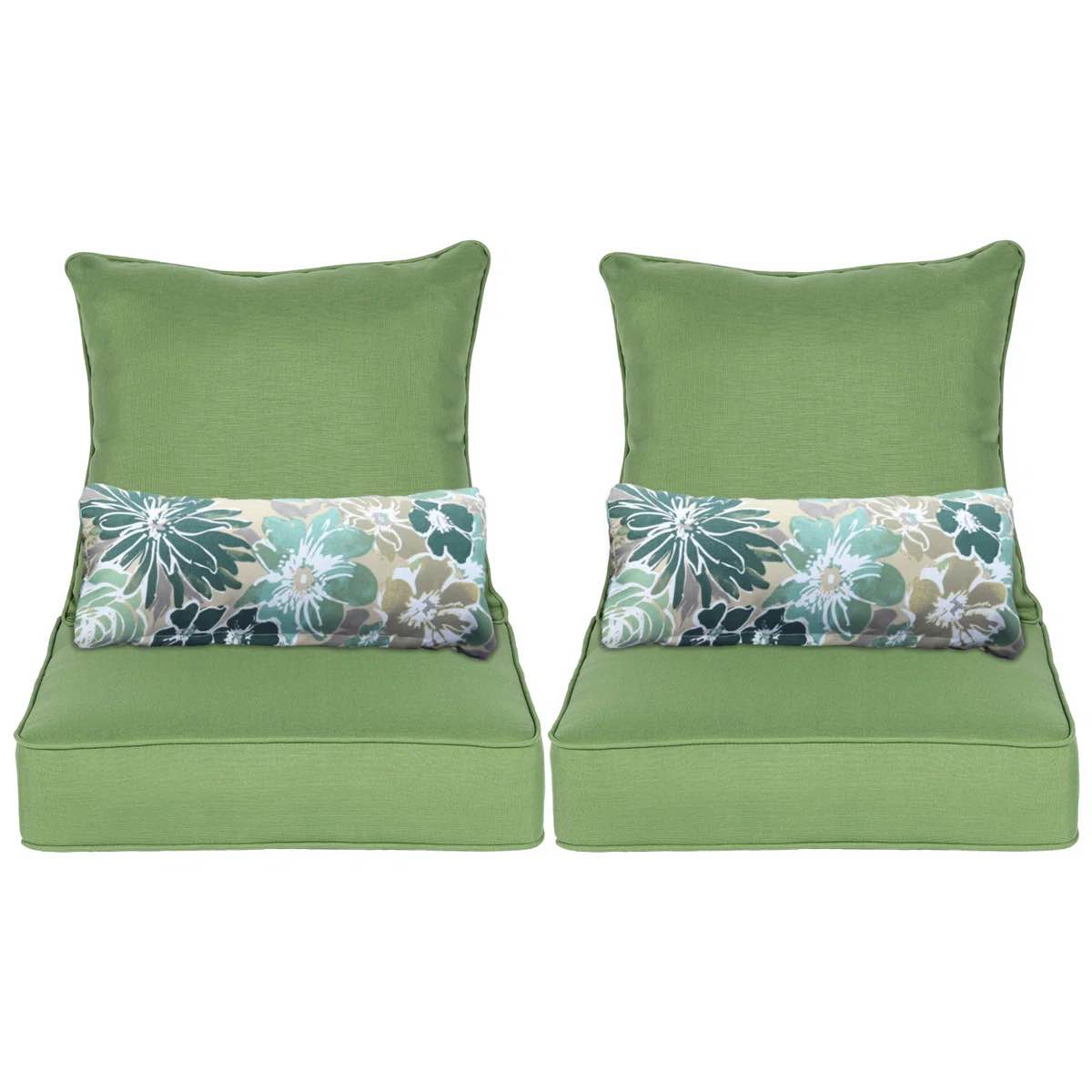 Aoodor Outdoor Seat/Back Cushion (Set of 2)