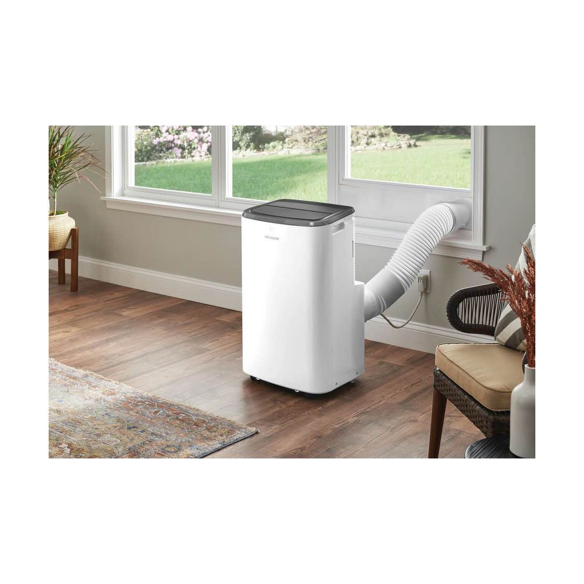 frigidaire 3-in-1portable room air conditioner 10,000 btu (ashrae) / 6,500 btu (doe), cools up to 250 sq. ft., quiet operation, white