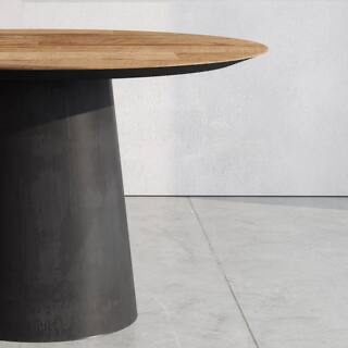 agne 35" round pedestal dining table