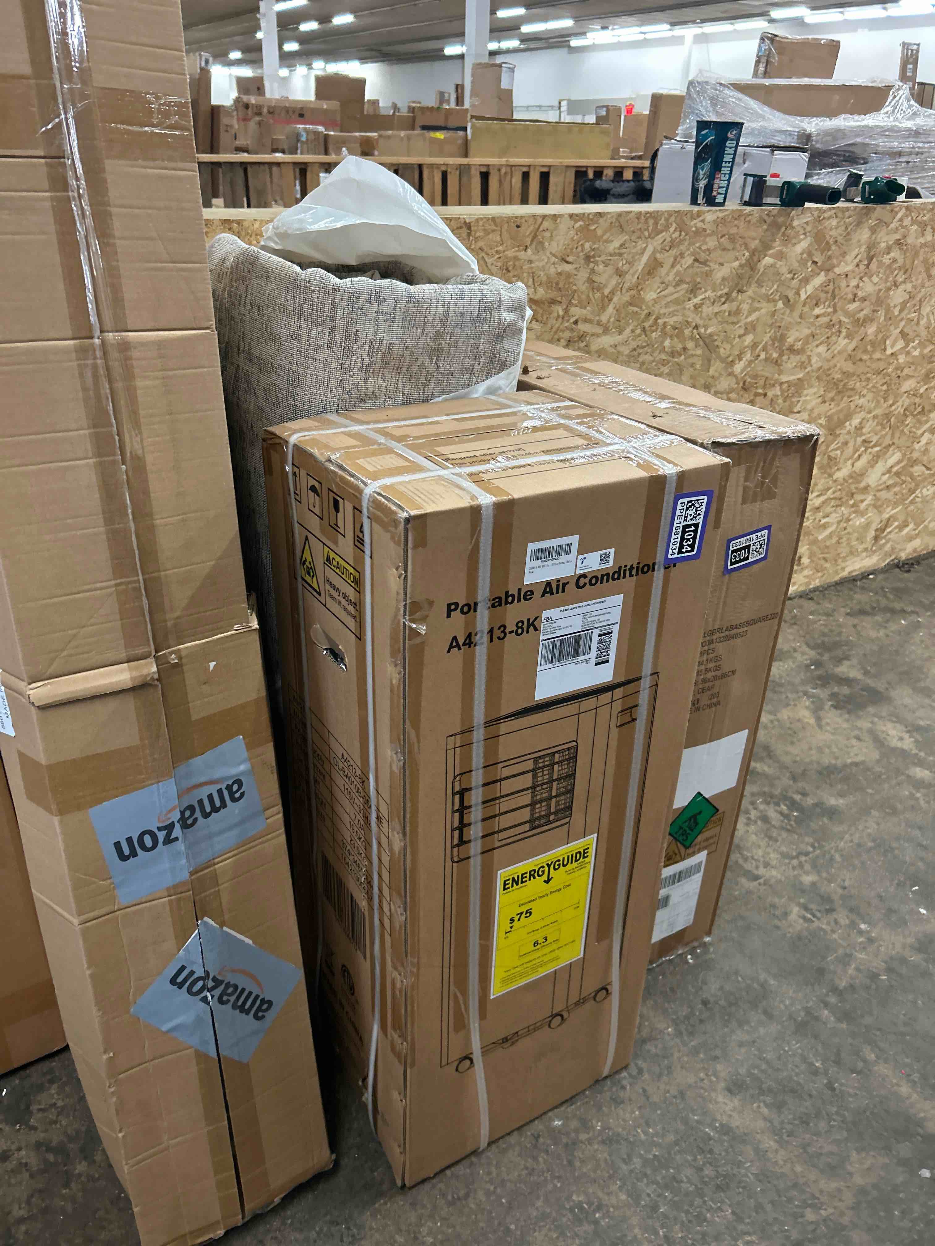 Condition photo showing New/Like New for zafro 8,000 btu portable air conditioners, portable ac unit with remote for room up to 200 sq.ft, 3-in-1 air conditioner with digital display/24hrs timer/installation kit for home/office/dorms, white&silver