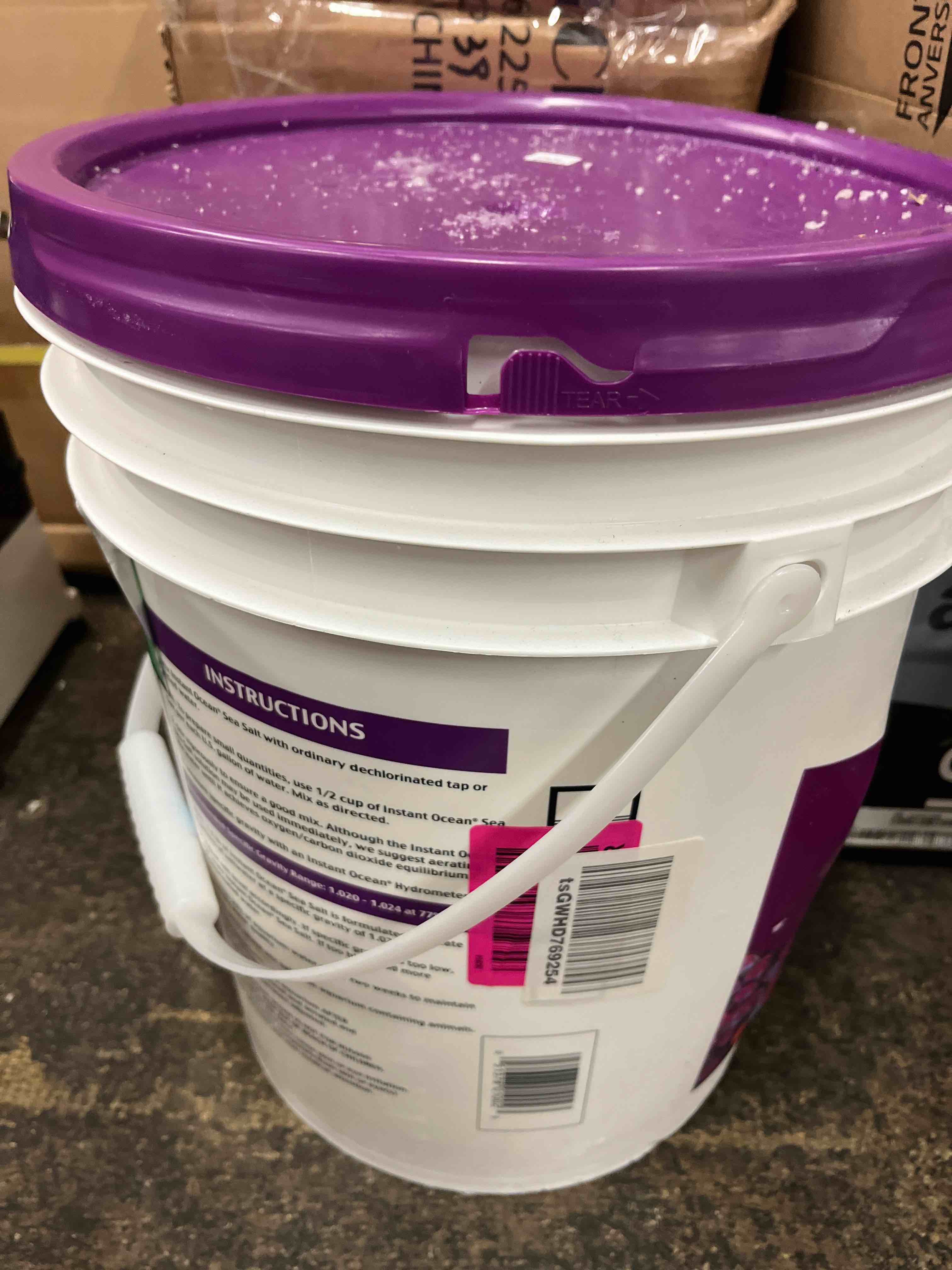 Condition photo showing Good Condition for instant ocean sea salt for marine aquariums  nitrate & phosphate-free  160 gal