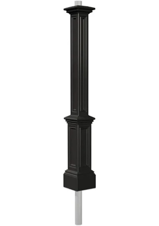 Condition photo showing New/Like New for mayne signature heavy duty outdoor lamp post - easy install for porch & patio lights, weather & fade resistant, shock resistant, long lasting outdoor lighting fixtures