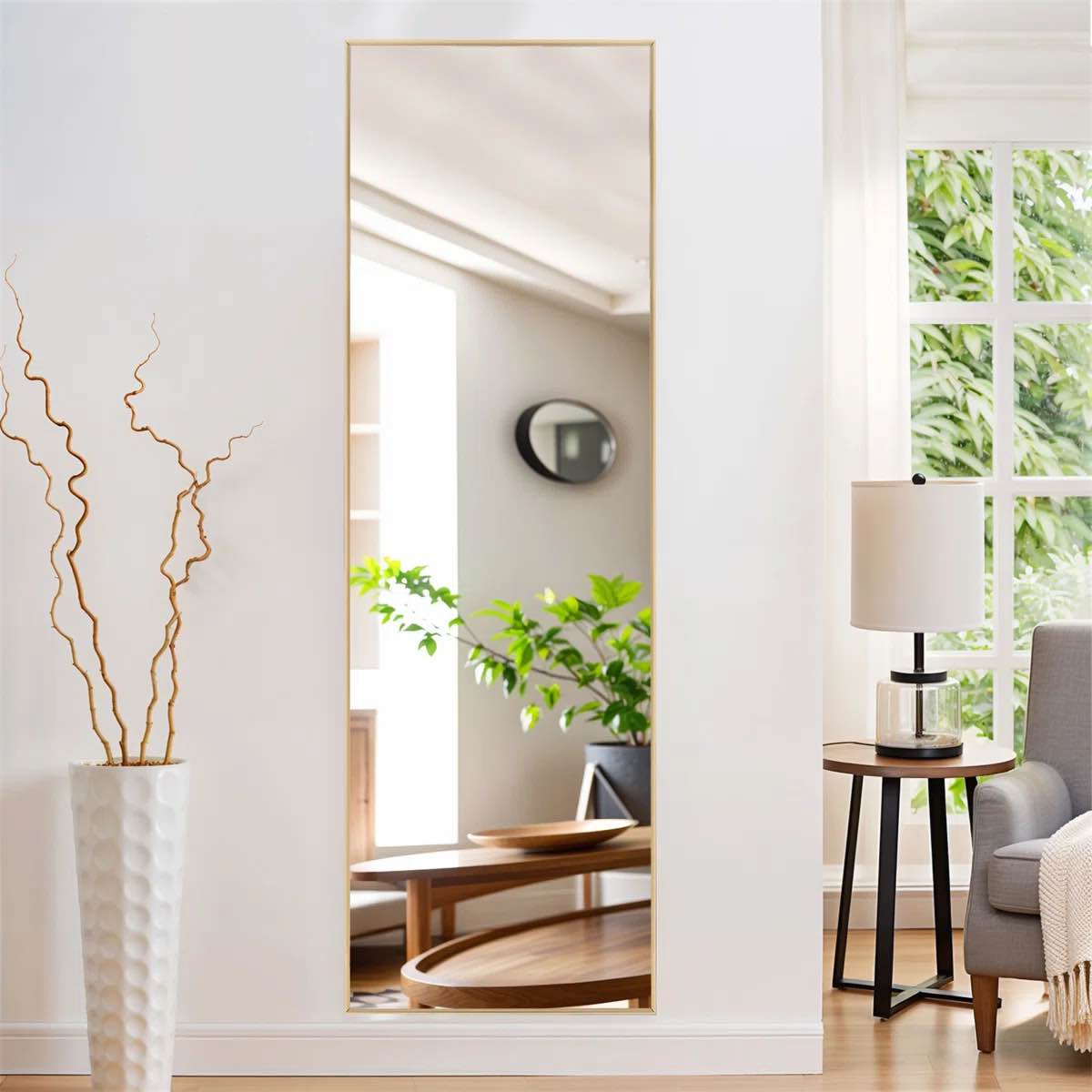 Condition photo showing New/Like New for full-length floor mirror