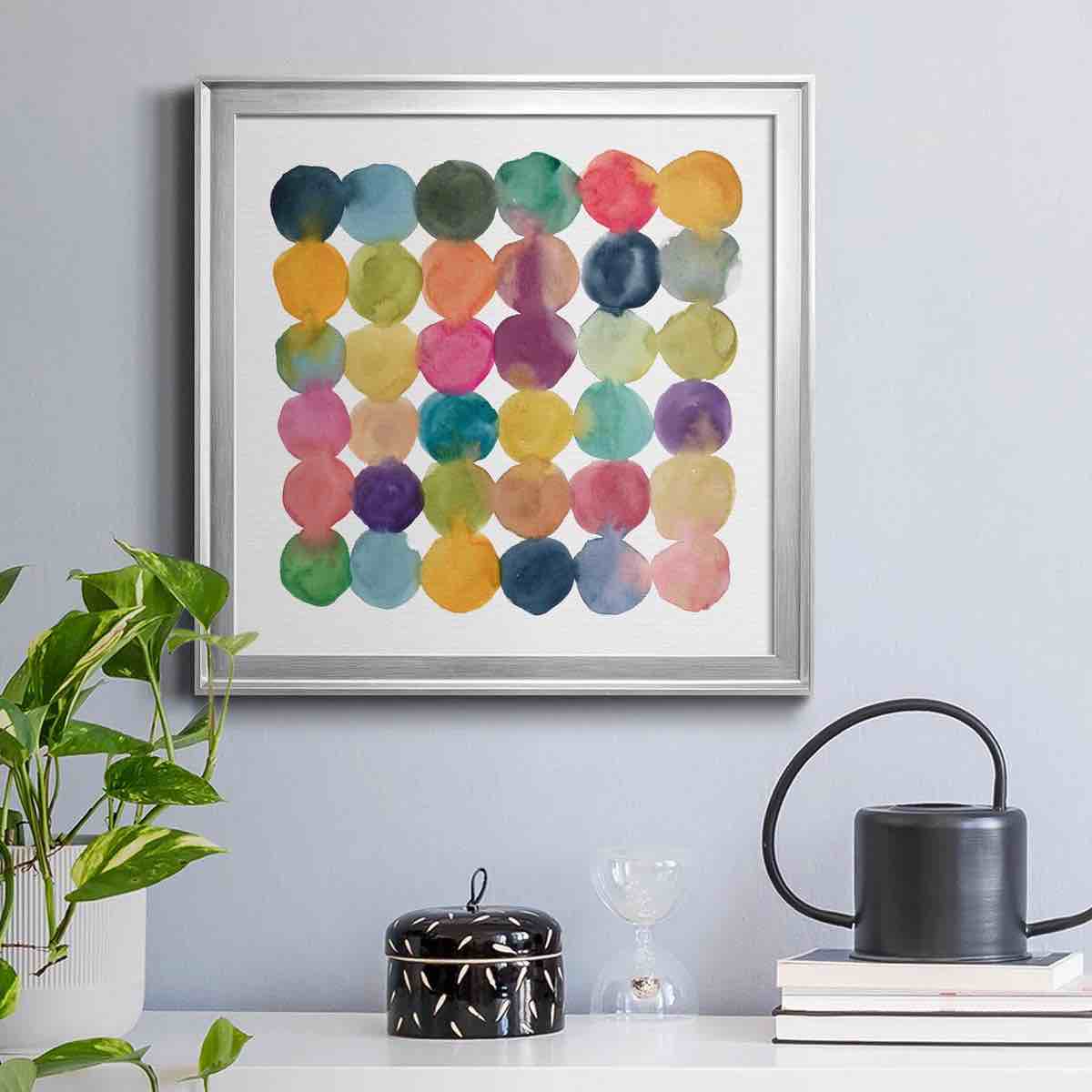 Condition photo showing New/Like New for " spectrum connections " painting print